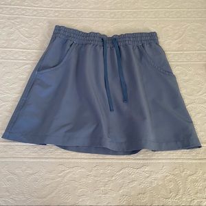 Nepallo Athletic Skirt/Skort light blue size medium elastic waist w/drawstring